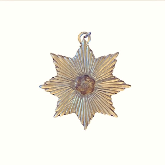 Huge Vintage Faux Coin Pendant